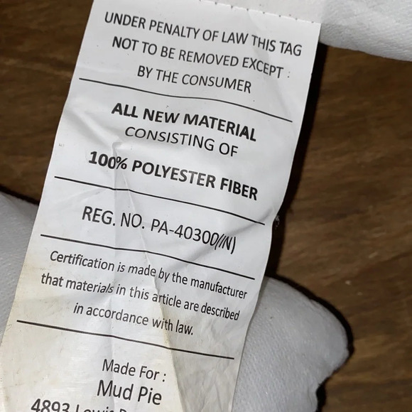 Set of two small oblong pillow stuffing inserts - Picture 2 of 2